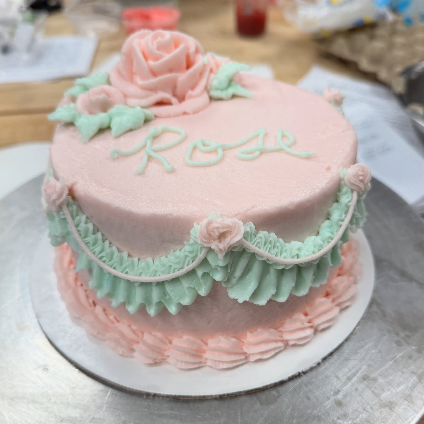 White Raspberry Jam Cake