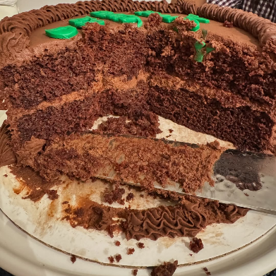 Whipped Chocolate Ganache Cake